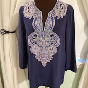 Lily Pulitzer size small 100% silk tunic